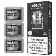 Oreco Model X 2ml refillable replacement pods, pack of 3